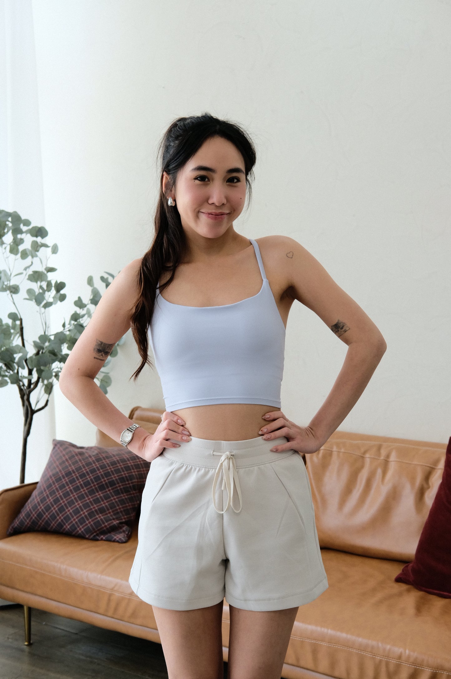 Wrinkle Cross Bra Top