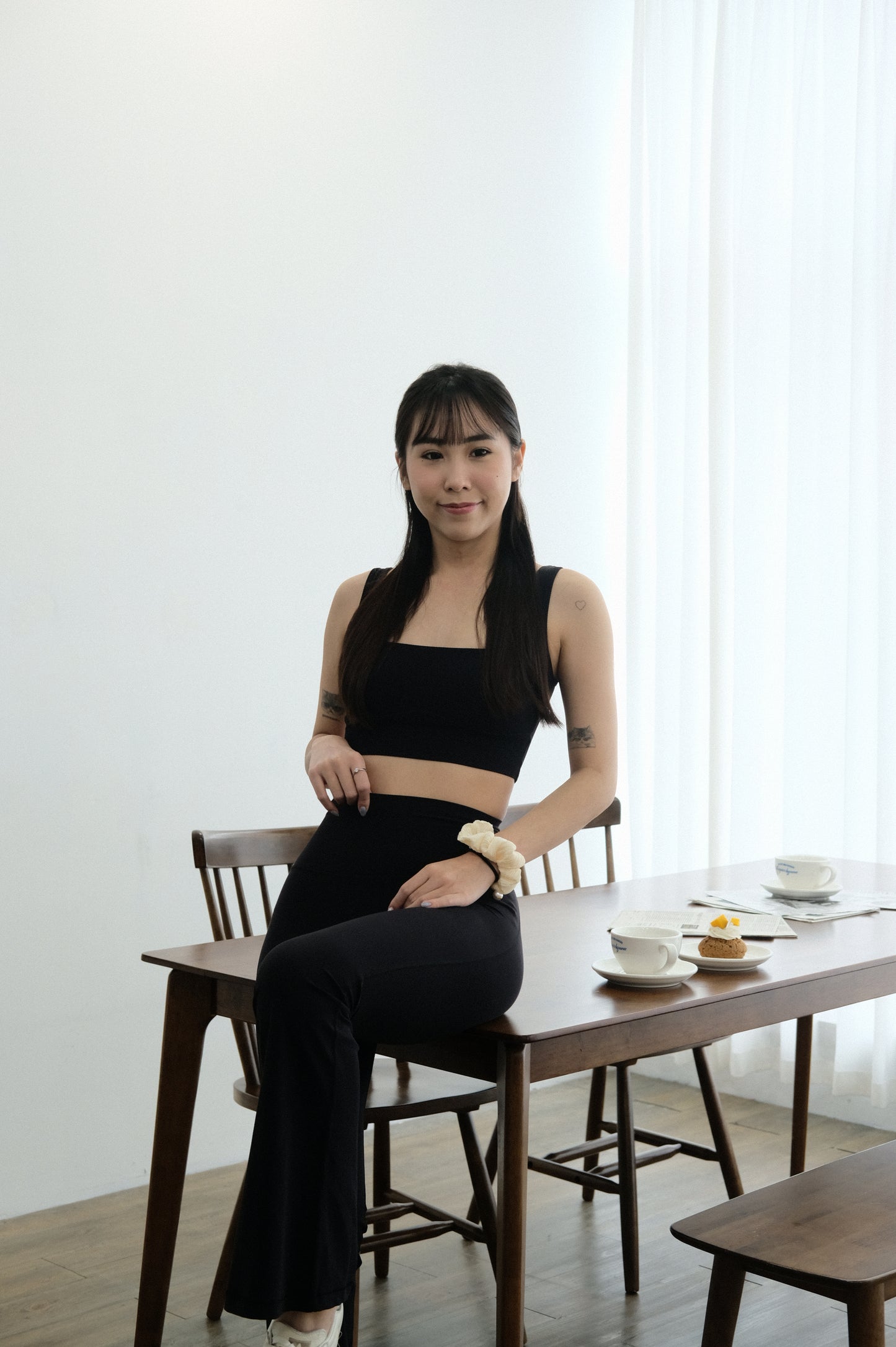 Rib & Wrap Padded Top