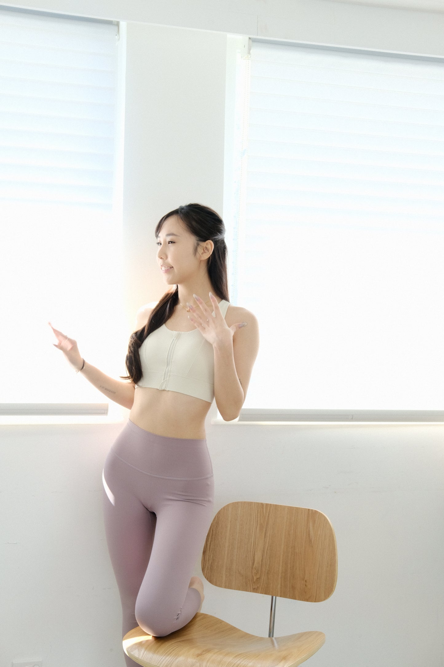 Zip-front fixed padded top