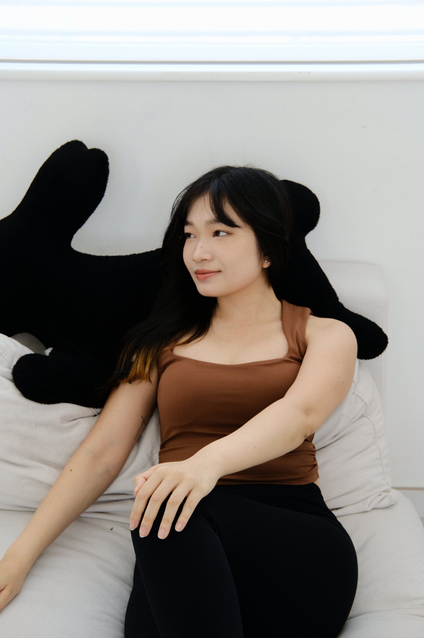 Square collar padded top