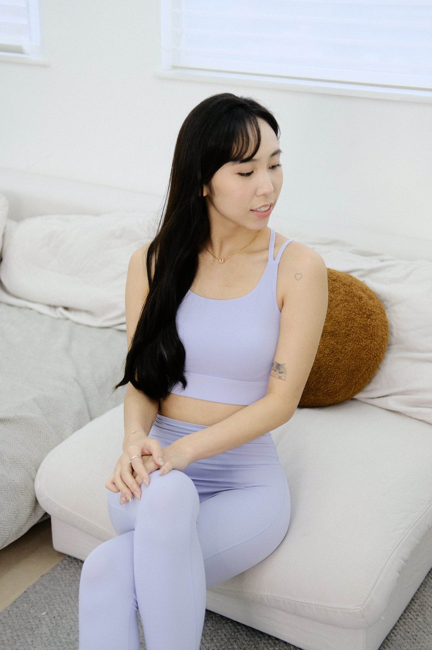 Cloudy cross sport bra