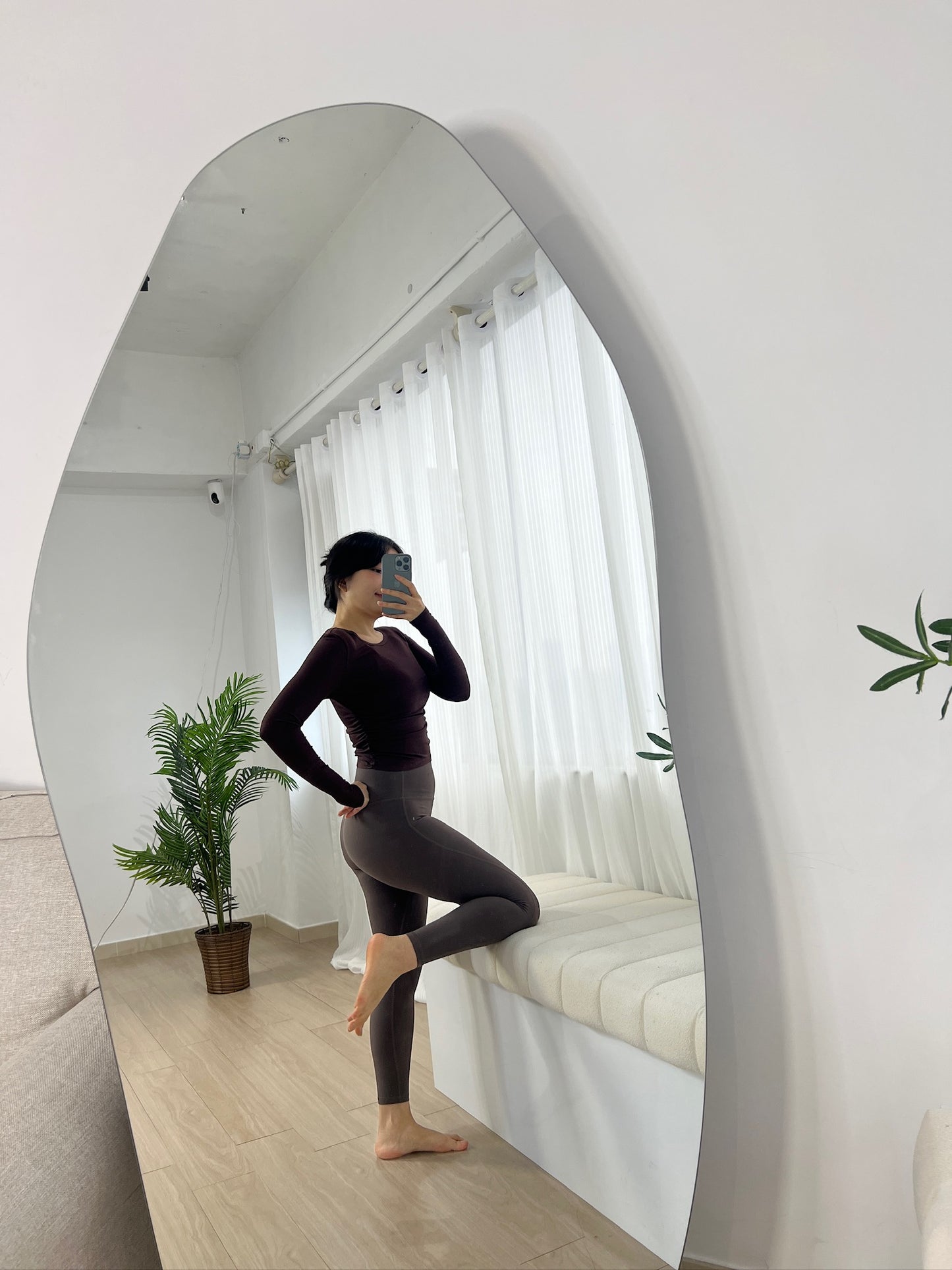 Slim-fit Creasing long-sleeve top