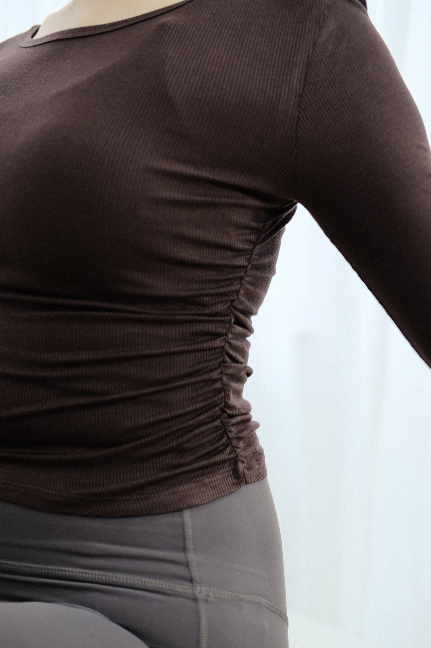 Slim-fit Creasing long-sleeve top