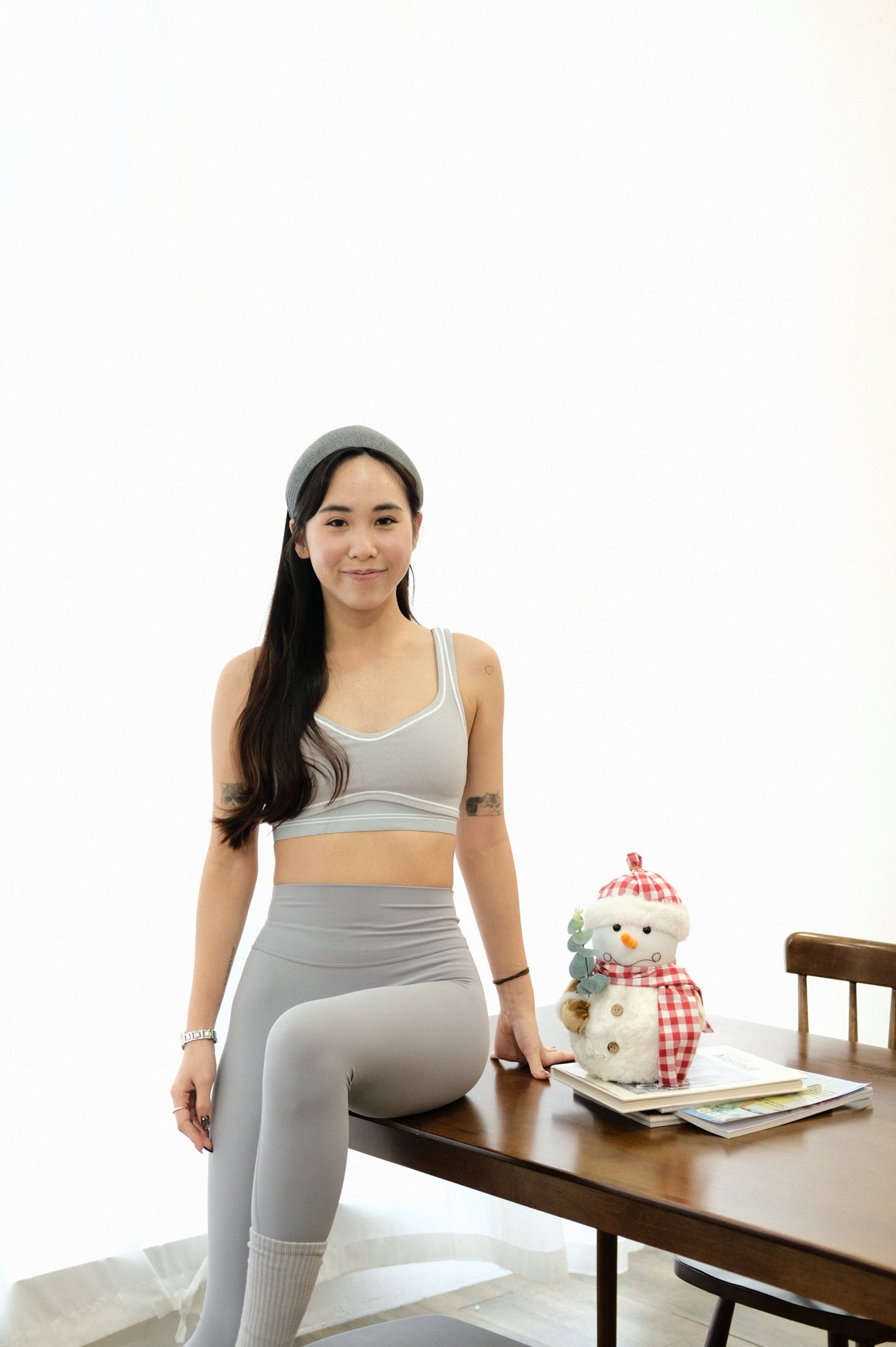 Cloudy 2-tone Wrapping Sport Bra