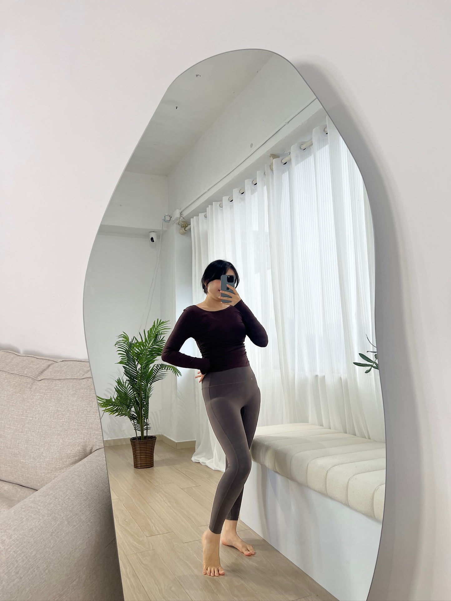 Slim-fit Creasing long-sleeve top