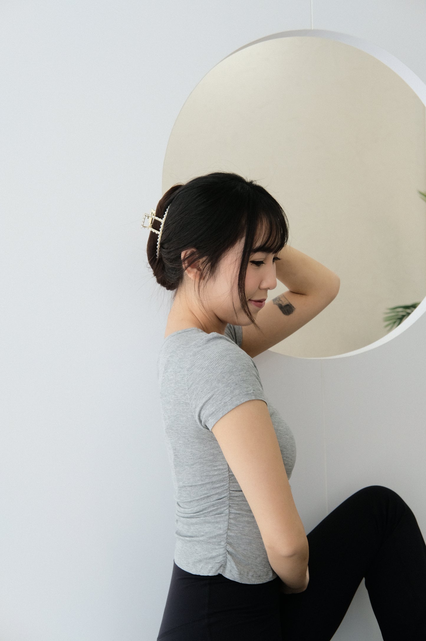 Slim-fit Creasing Tee
