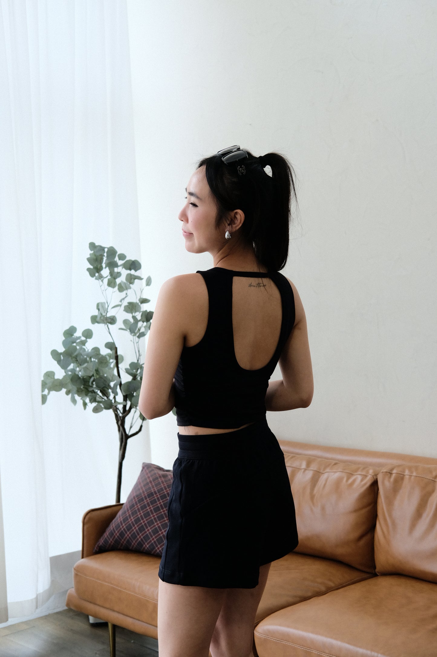 High-neck U-back Padded Vest