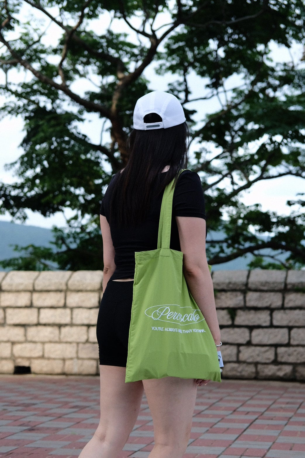 【Percescado Made】輕防水刺繡尼龍Tote bag