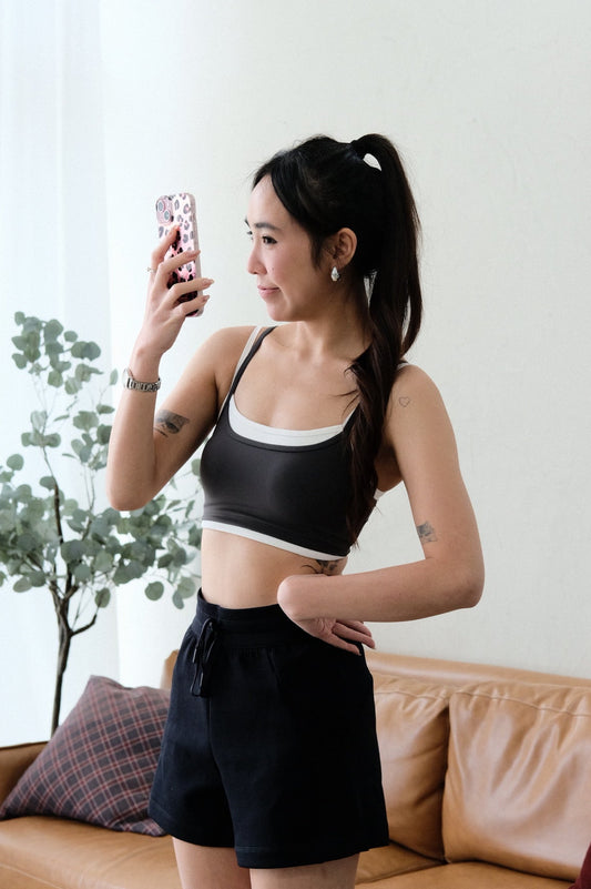 2-tone Wrapped Sport Bra
