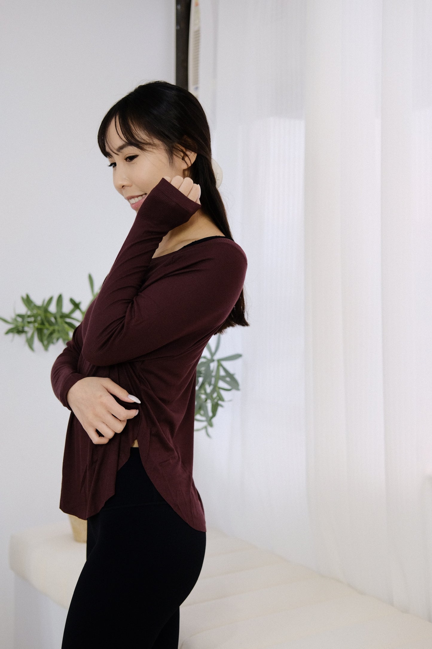 Cloud long-sleeve Cover Top