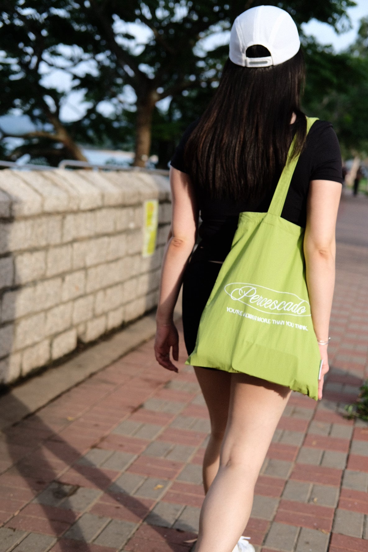 【Percescado Made】輕防水刺繡尼龍Tote bag