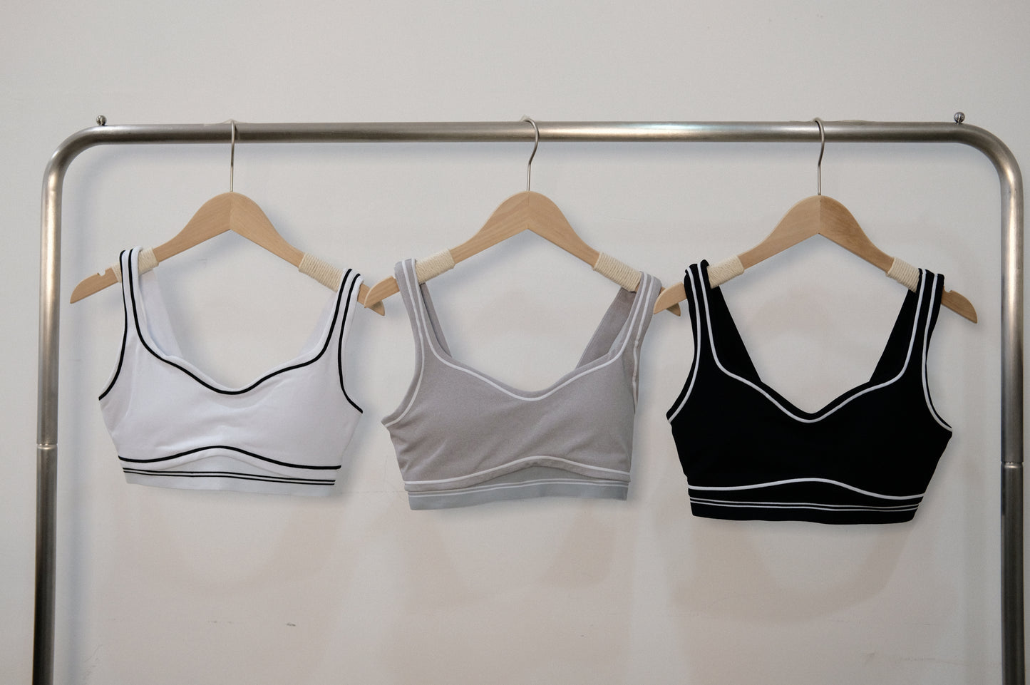 Cloudy 2-tone Wrapping Sport Bra