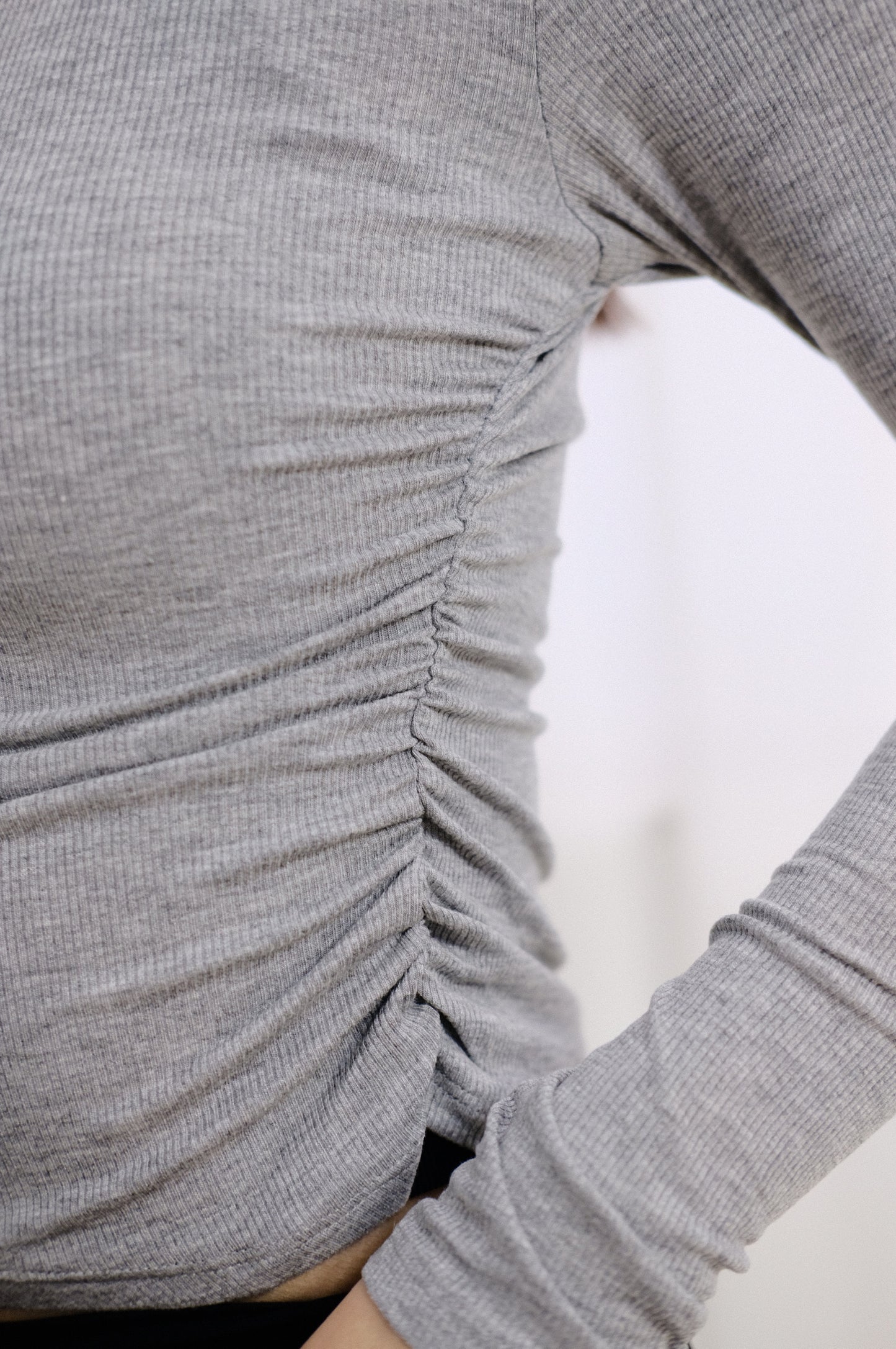 Slim-fit Creasing long-sleeve top